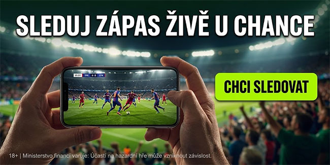 Sleduj zápas živě na Chance TV