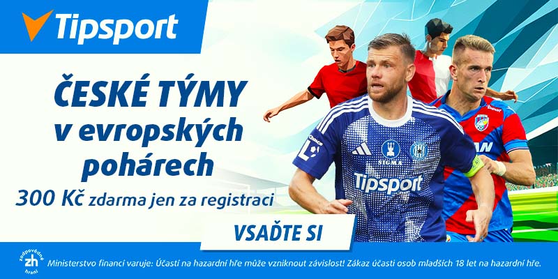 Vsaďte si na české týmy v evropských pohárech, čeká vás bonus