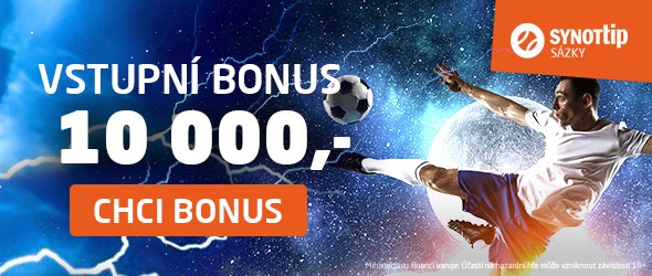 Vstupní bonus od SYNOT TIP
