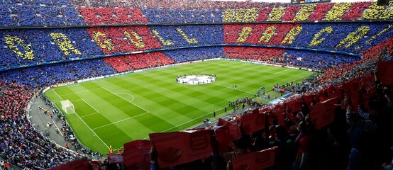 FC Barcelona - fanoušci, choreo - Profimedia FC Barcelona - fanoušci, choreo - Profimedia