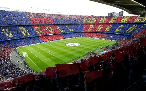 FC Barcelona - fanoušci, choreo - Profimedia