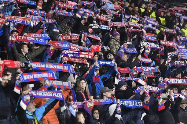 Fanoušci Viktorie Plzeň, březen 2025