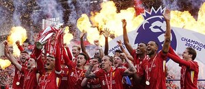 Titulové oslavy Liverpoolu v sezoně 2024–25