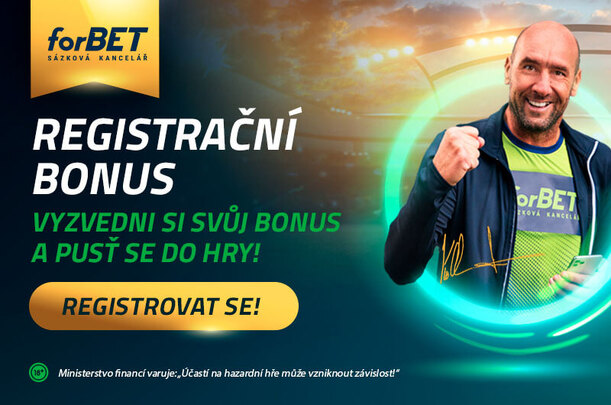 forBET - vyzvedni si svůj registrační bonus a pusť se do hry