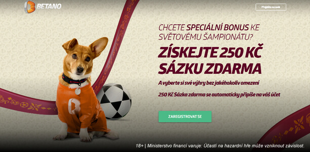 Speciální promo kód Betano k MS ve fotbale - získejte Sázku zdarma