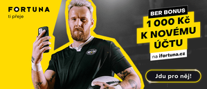 Fortuna bonus k registraci a za vklad