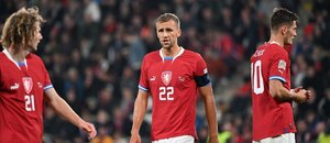 Alex Král, Tomáš Souček a Patrik Schick Alex Král, Tomáš Souček a Patrik Schick