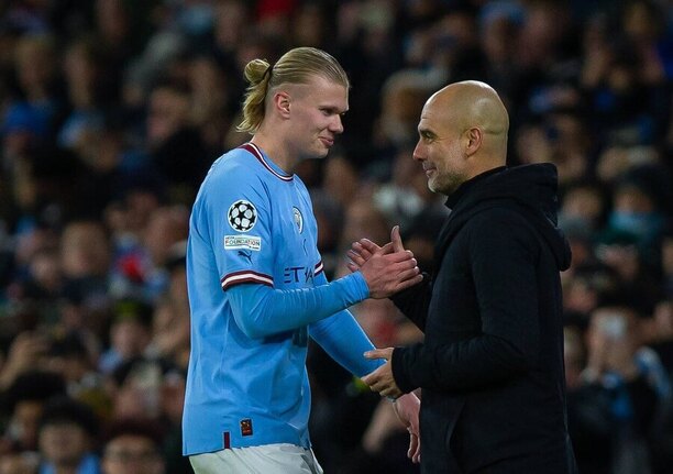 Haaland a Guardiola