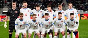 Česká reprezentace do 21 let před zápasem s Portugalskem