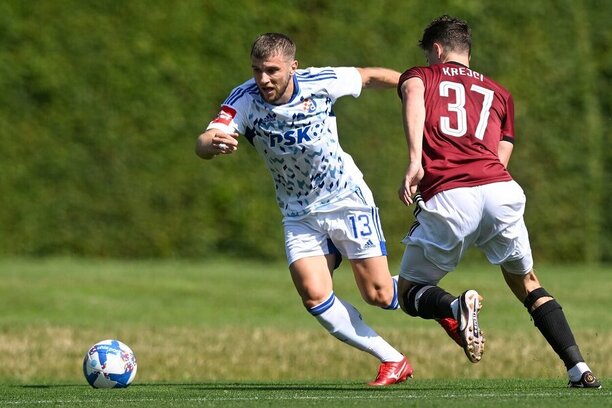 Stefan Ristovski a Ladislav Krejčí během přípravného utkání