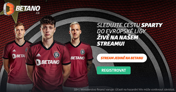 Sledujte zápas Sparta vs. Dinamo u Betana