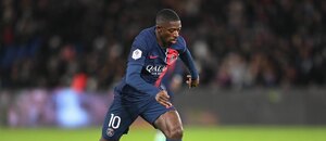 Ousmane Dembélé v ligovém utkání proti Montpellieru