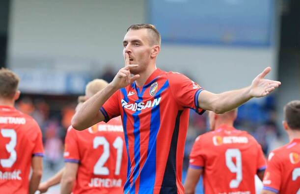 Tomáš Chorý v dresu Viktorie Plzeň