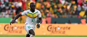 Sadio Mané v dresu Senegalu v utkání proti Guinee