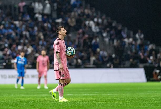 Lionel Messi v dresu Interu Miami proti Al Hilal