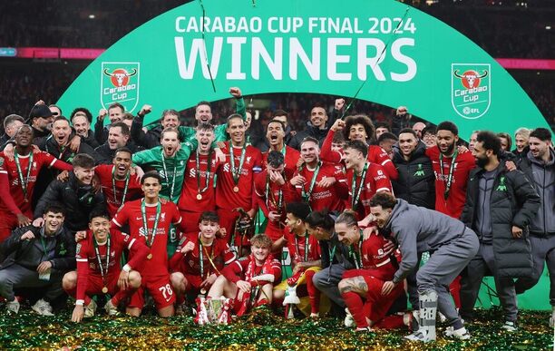 Liverpool se raduje z vítězství v Carabao Cupu