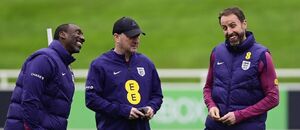 Gareth Southgate na tréninku anglické reprezentace Gareth Southgate na tréninku anglické reprezentace