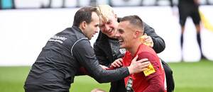 Filip Kaloč musel být po svém gólu ošetřován