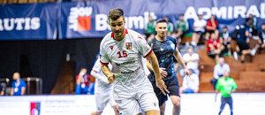 Josef Stránský během utkání s Chorvatskem Josef Stránský během utkání s Chorvatskem
