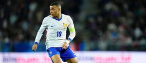 Kylian Mbappé v přípravném utkání proti Kanadě
