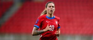 Kateřina Svitková v zápase proti Belgii Kateřina Svitková v zápase proti Belgii