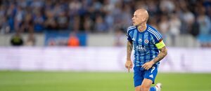 Vladimír Weiss mladší během utkání s Celje Vladimír Weiss mladší během utkání s Celje