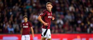 Jan Kuchta během utkání 3. kola Chance Ligy Jan Kuchta během utkání 3. kola Chance Ligy