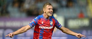 Matěj Vydra se raduje z gólu proti Liberci Matěj Vydra se raduje z gólu proti Liberci