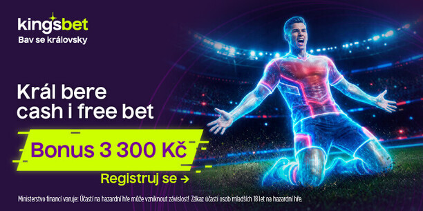 Uvítací bonus Kingsbet v&nbsp;hodnotě až 3300&nbsp;Kč