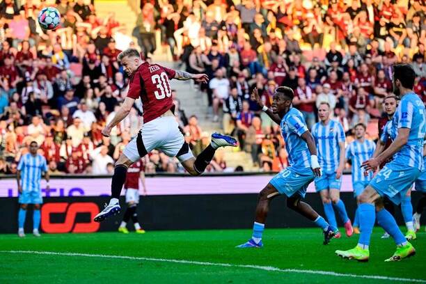 Jaroslav Zelený střílí branku Viktorii Plzeň, sezona 2024–25
