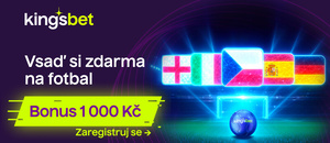 Kingsbet fotbalový bonus 1000 Kč