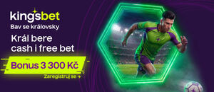 Kingsbet nabízí až 3 300 Kč