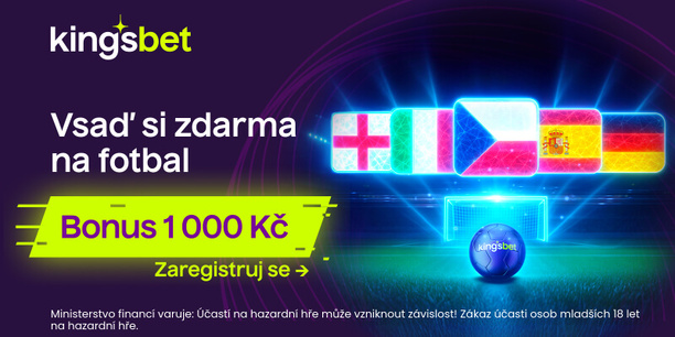 Kingsbet fotbalový bonus 1000 Kč