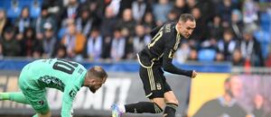 Dominik Holec a Jan Kuchta během utkání Baníku se Spartou Dominik Holec a Jan Kuchta během utkání Baníku se Spartou