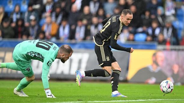 Dominik Holec a Jan Kuchta během utkání Baníku se Spartou