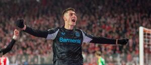 Gólová oslava Patrika Schicka během zápasu s Unionem, 12. kolo Bundesligy 2024–25 Gólová oslava Patrika Schicka během zápasu s Unionem, 12. kolo Bundesligy 2024–25