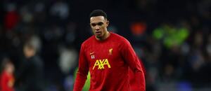 Trent Alexander-Arnold před zápasem s Tottenhamem, 17. kolo Premier League 2024–25 Trent Alexander-Arnold před zápasem s Tottenhamem, 17. kolo Premier League 2024–25