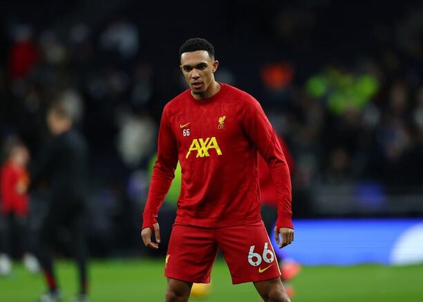 Trent Alexander-Arnold před zápasem s Tottenhamem, 17. kolo Premier League 2024–25