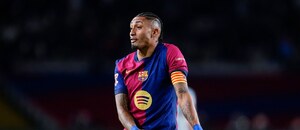 Raphinha během prohry s Atléticem Madrid Raphinha během prohry s Atléticem Madrid