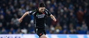 Declan Rice během remízy v Brightonu