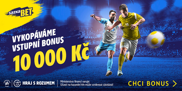 Sazka BET bonus 10 000 Kč pro nové hráče