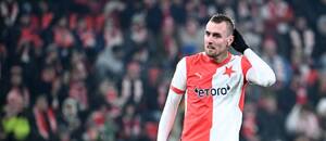 Tomáš Chorý během utkání 6. kola Evropské ligy s Anderlechtem