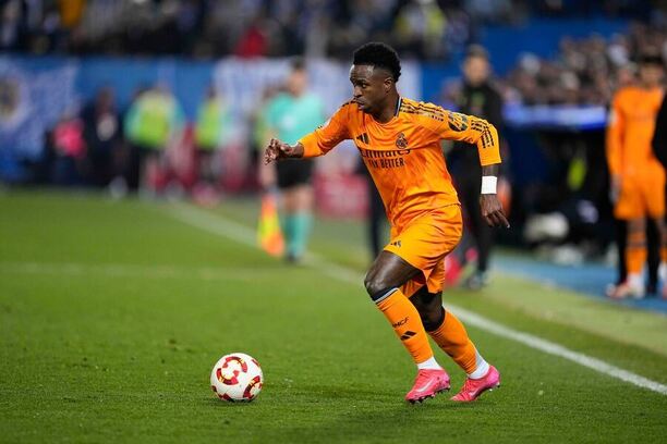 Vinícius Júnior během pohárového utkání s Leganés