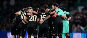 Fotbalisté Ferencvárose před zápasem se Celtikem