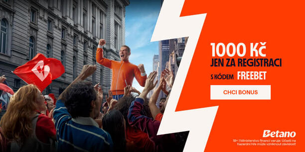 Získej odměnu 1000&nbsp;Kč jen za dokončení registrace u&nbsp;Betana