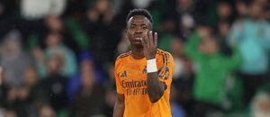 Vinícius Júnior při prohře s Betisem