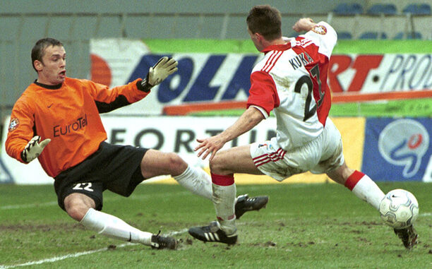 Jaromír Blažek a Pavel Kuka v derby Sparty se Slavií