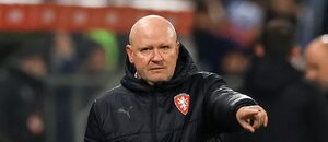 Trenér Ivan Hašek během zápasu Ligy národů proti Gruzii, listopad 2024 Trenér Ivan Hašek během zápasu Ligy národů proti Gruzii, listopad 2024