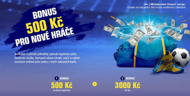Sazkabet vstupní bonus až 3&nbsp;500&nbsp;Kč