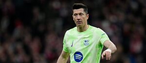 Robert Lewandowski během utkání s Atléticem Madrid